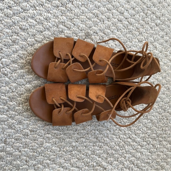 H&M Brown faux suede Gladiator sandals - Picture 2 of 5